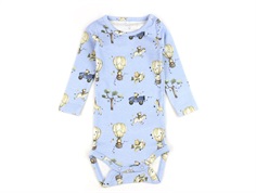 Name It chambray blue melange animal print body